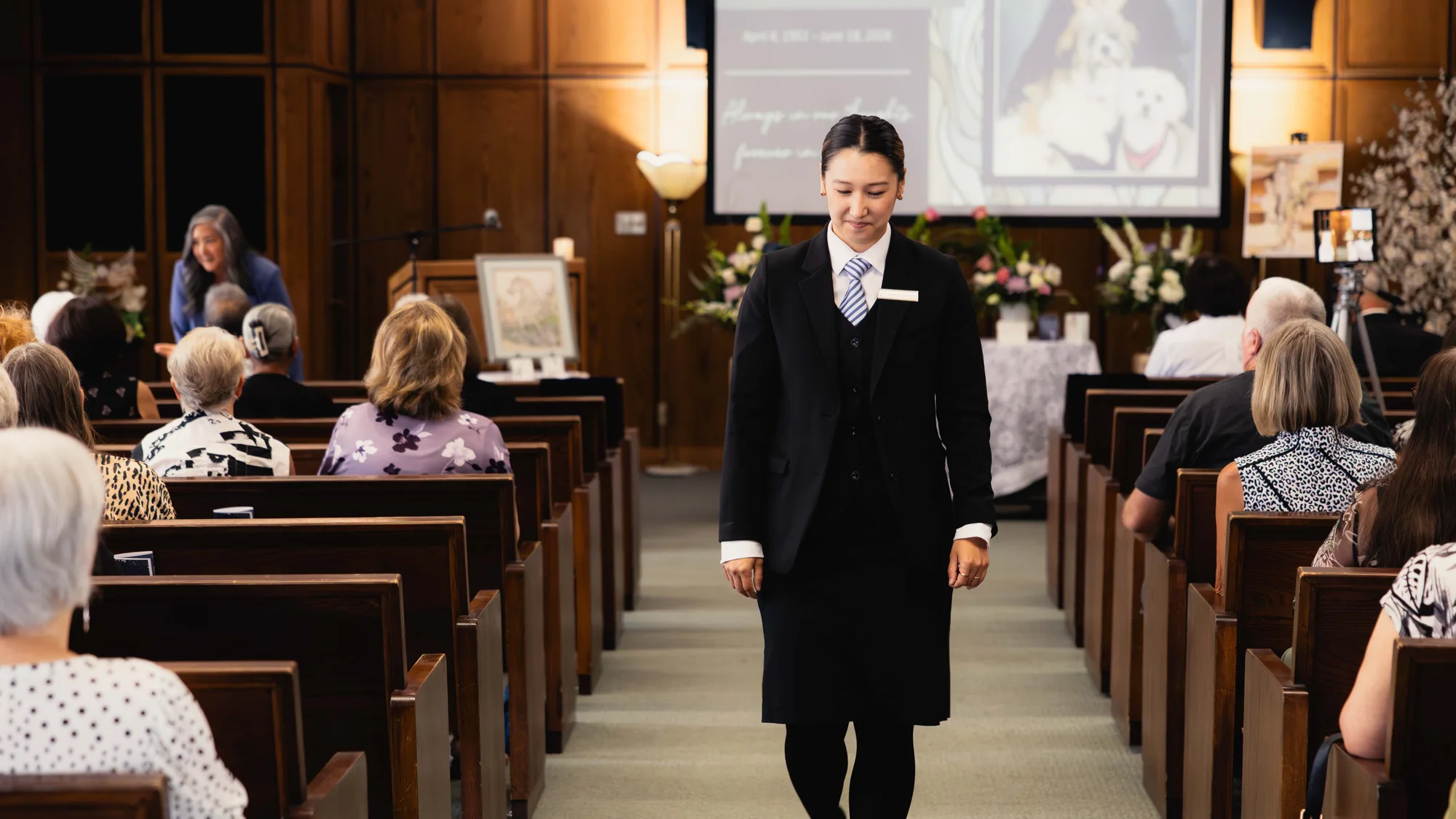 The chapel at Generations during a service
